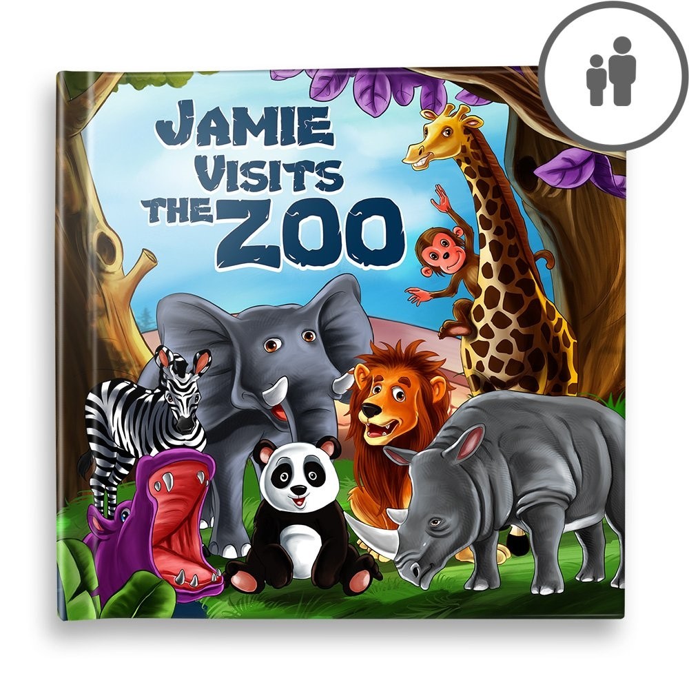 "Visits the Zoo" Personalised Story Book