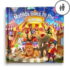 "Goes to the Circus" Personalised Story Book