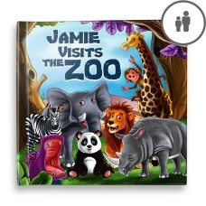 "Visits the Zoo" Personalised Story Book
