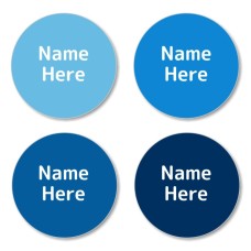 Blues Shoe Dot Labels
