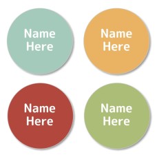 Earthy Shoe Dot Labels