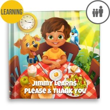 "Learns Please and Thank You" Personalised Story Book