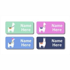 Llama Rectangle Name Labels