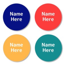 Marine Shoe Dot Labels