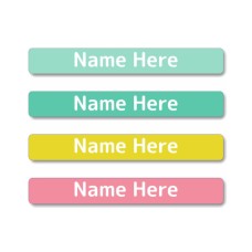Pastels Mini Name Labels