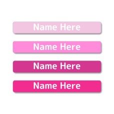 Pinks Mini Name Labels