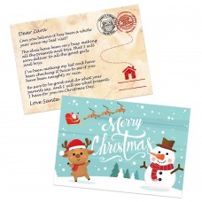 Winter Santa Postcard