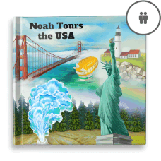 "Tours the USA" Personalised Story Book