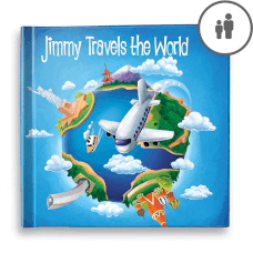 "Travels the World from Australia" Personalised Story Book